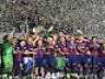 優勝したバルセロナ＝サッカー欧州ＣＬ